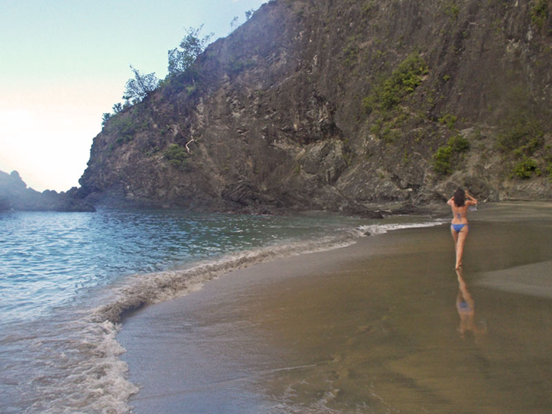 Tobago Volcanic Black Sand Beach